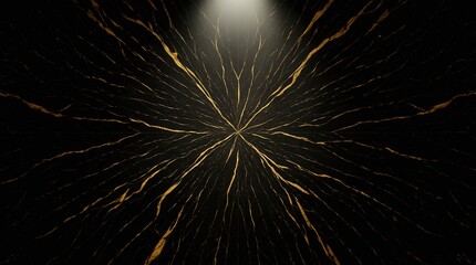 Abstract Luxury Marble Texture Black and Gold Veins Variation 229 © Panya