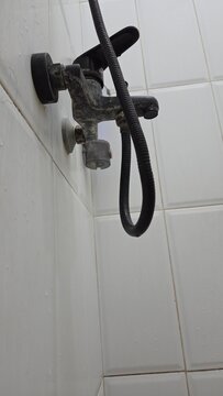 shower head in bathroom