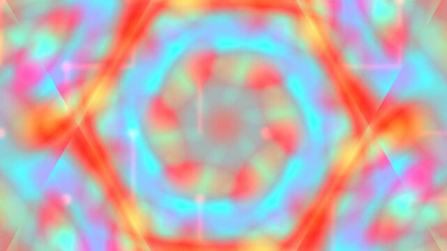 Abstract kaleidoscopic visuals with vibrant colors and dynamic patterns for artistic projects.