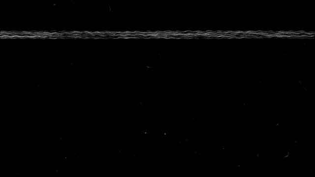 Noise, dirt, dust, scratches and grain on old damaged film surface. Tv signal with white horizontal bad interference, noise background. Screen mode usage for overlay your footage