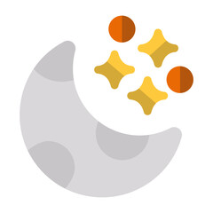 Moon Vector Icon © Graphic Nehar