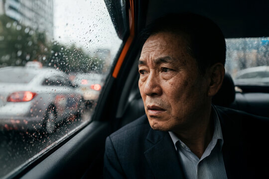 AI generated modern city life pathos and daily stress