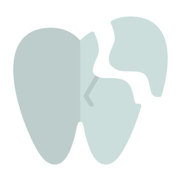 Broken Tooth Vector Icon