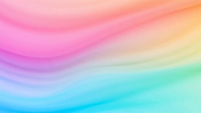 A harmonious blend of soft pastel colors creating a smooth, flowing wave pattern, ideal for a serene and vibrant abstract background design