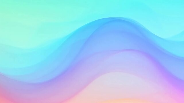 Vibrant fluid waves of color creating a calming and ethereal abstract background design