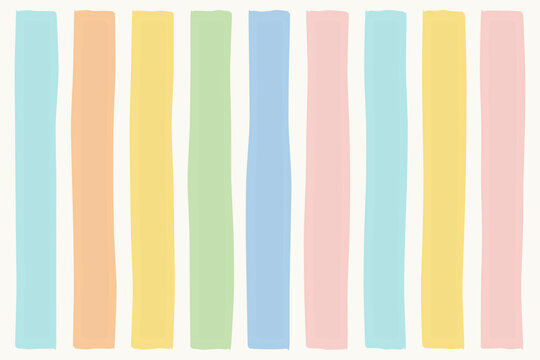 Pastel hand drawn vertical stripe background