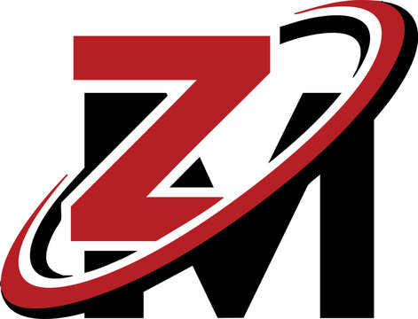 Modern ZA letter logo with bold geometric design