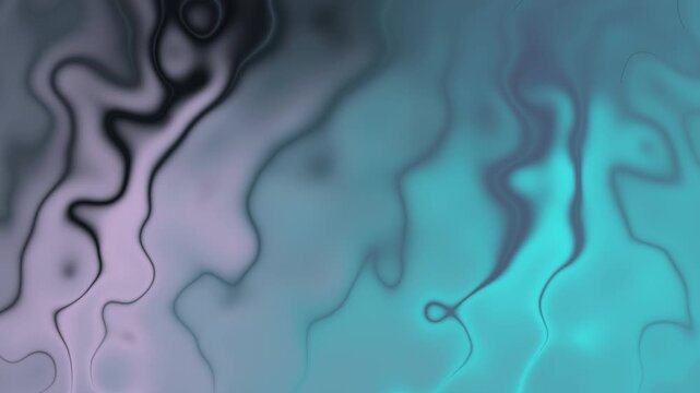 Modern abstract liquid marble background featuring flowing organic waves in blue, cyan, black, and soft silver tones with smooth blurred gradients and neon glow accents. The fluid composition creates 