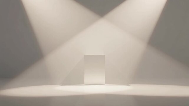 Soft intersecting shadows on neutral studio surface with dual light setup