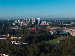 Obraz premium View of Macquarie University complex in the morning, Sydney, Australia.