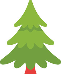 Fototapeta premium Pine tree silhouette for logo and branding use