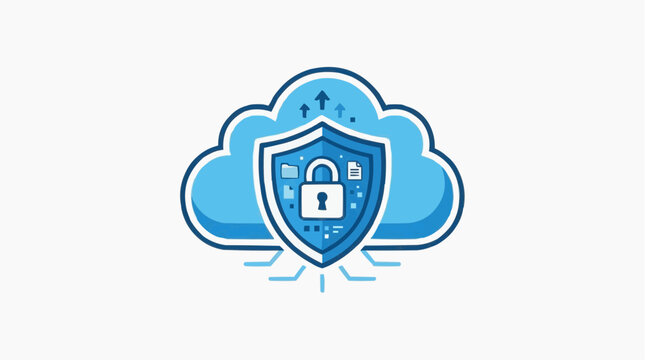 Cloud Data Fortress: A digital sanctuary emerges, depicting a protective shield safeguarding sensitive information within a cloud environment, symbolizing security and confidentiality.