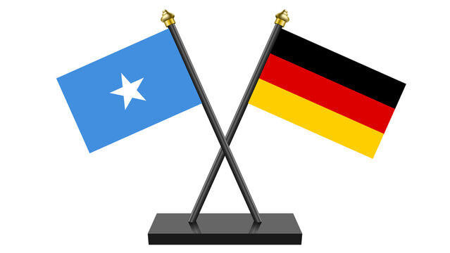 Flag of Germany and Somalia