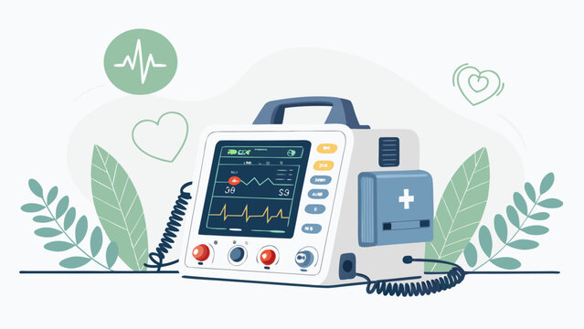 Defibrillator medical device for heart.