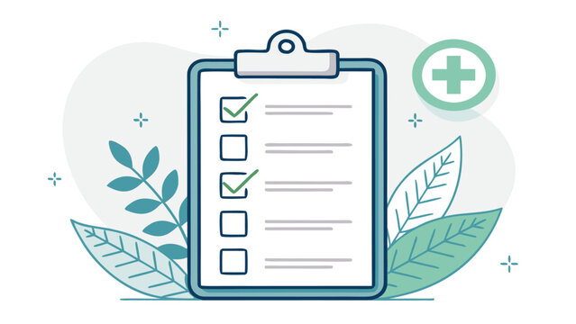 Medical Checklist on a Clipboard.