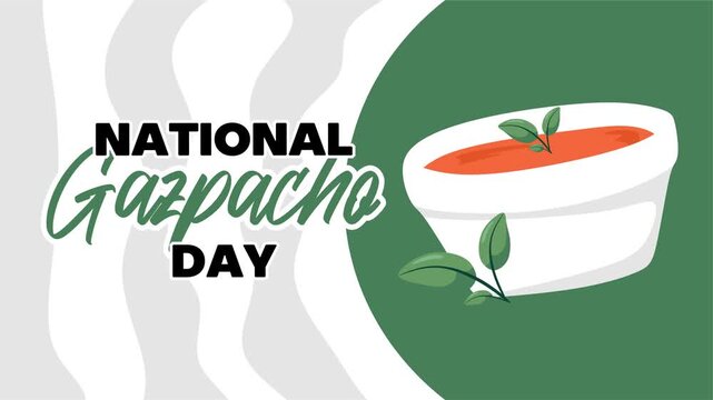 National gazpacho day with delicious gazpacho