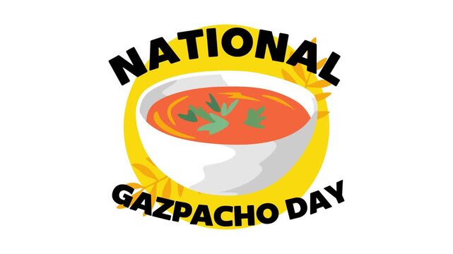 National gazpacho day with delicious gazpacho