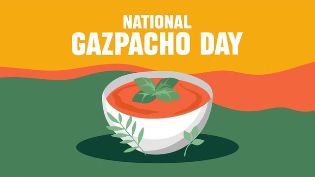 National gazpacho day with delicious gazpacho
