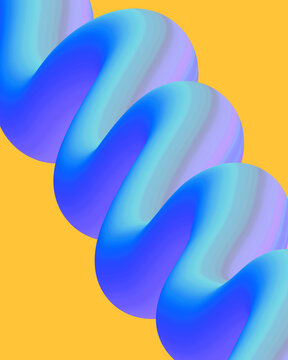abstract blue neon with purple and pink gradation wavy lines background with smooth fluid gradient shapes. for wallpaper and background
