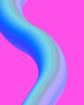 abstract blue neon with purple and pink gradation wavy lines background with smooth fluid gradient shapes. for wallpaper and background