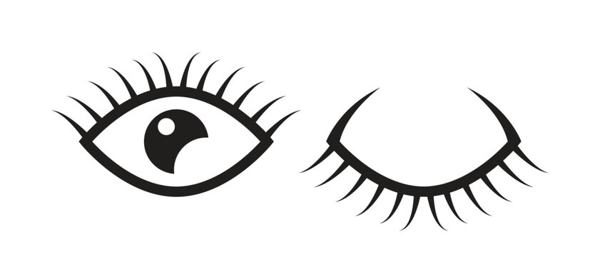 Read and unread message status eye icons for chat applications