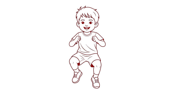 Cute Baby Boy in Diaper.