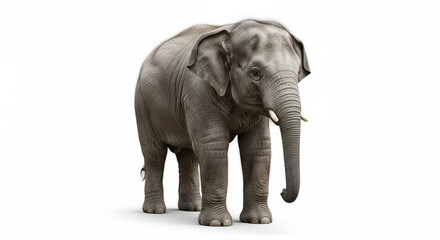 Obraz premium elephant isolated on white background