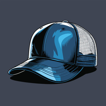 trucker hat vector image
