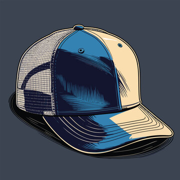 trucker hat vector image