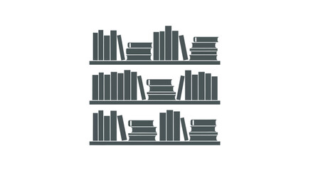 Obraz premium Books on a shelf organized neatly.