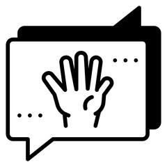 Fototapeta premium Help Solid Icon