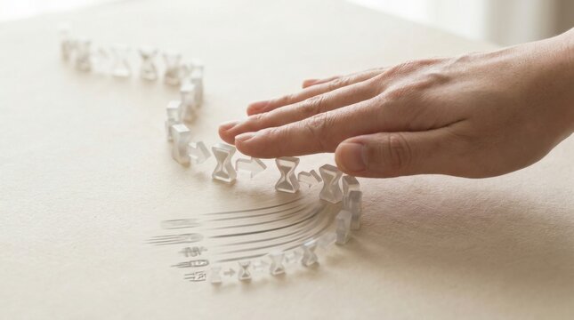 Close-up of a person's hand reaching into a bed in a metaphorical representation of queue time reduction and comfort