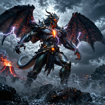 Typhon, the monstrous storm giant of Greek mythology