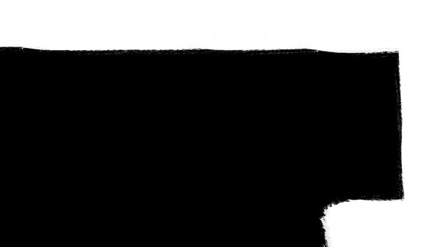 Abstract  Paint stroke black and white  splash Brush transition frame background. 