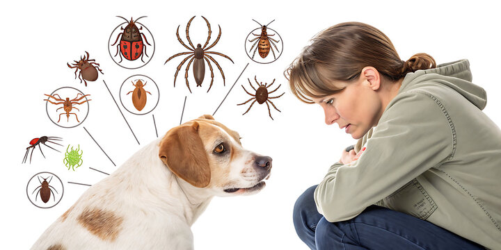 Tips for tick safety infographic. How to remove mite insect. Brown parasite, risk of encephalitis disease. Symptoms for doctor calling. Isolated vector illustration in cartoon style