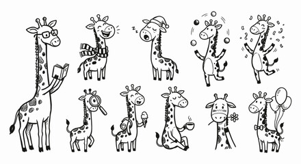 vector illustration of a giraffe © Visual