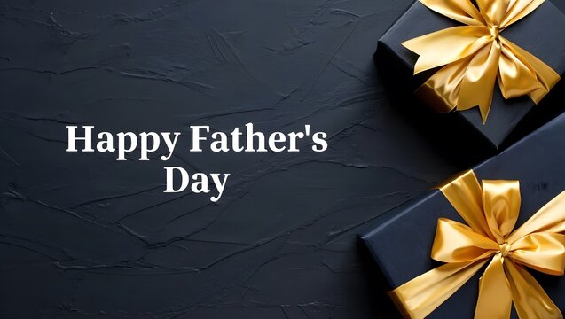 Happy father's day text with world map background