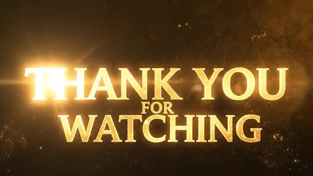 Elegant text overlay with smoke and particles for closing credits