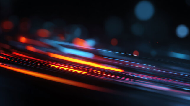 Dynamic Light Trails in Motion