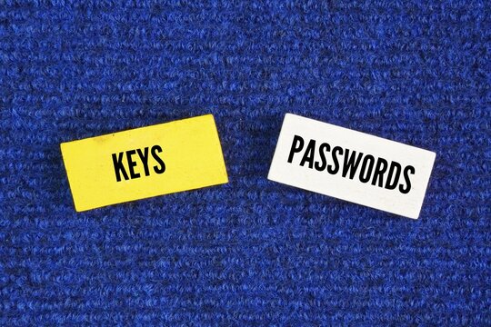 Two words keys and passwords. device PIN to verify an account owner's identity