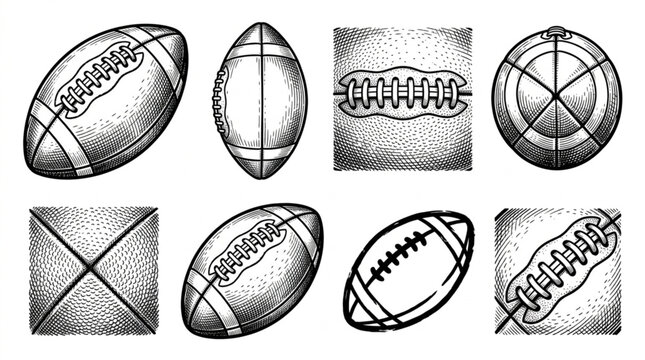 American Football Ball Sports Equipment.