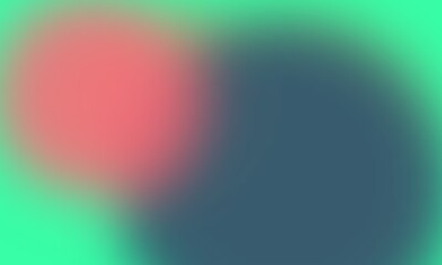 Obraz premium Abstract green and dark blue gradient background, with soft blurred, light spots