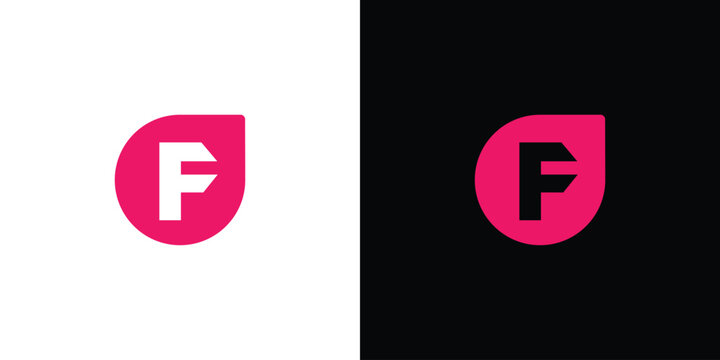 Modern and professional letter F initials logo design