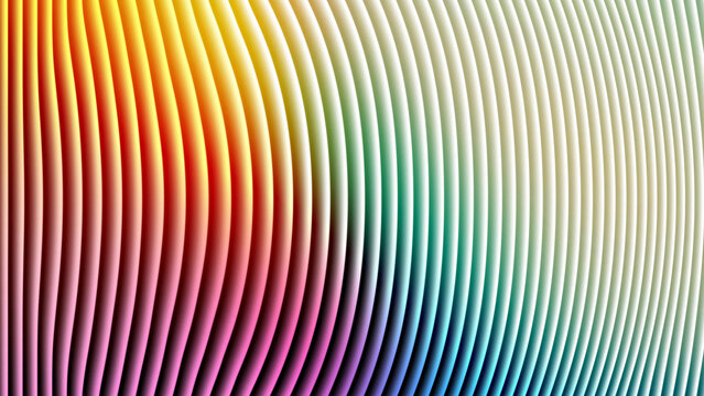 Abstract rainbow gradient wavy lines background