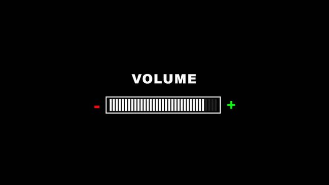 Volume Bar Slider Indicator