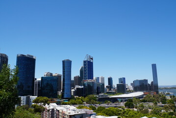 Obraz premium Perth view from Jacob's Ladder - Capital of Western Australia 