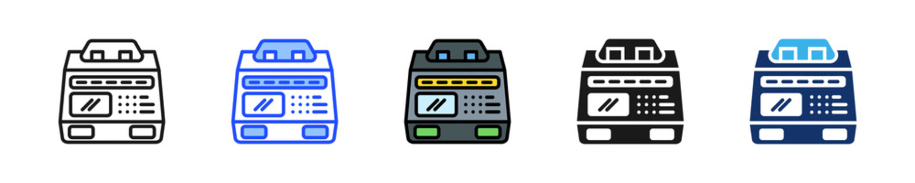 Pcr Machine Icon Collection With Multiple Styles