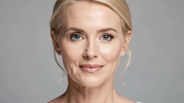 Transformative skincare journey showcasing glowing healthy skin and self care beauty routine