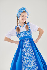 Naklejka premium Blue Ornament Smile