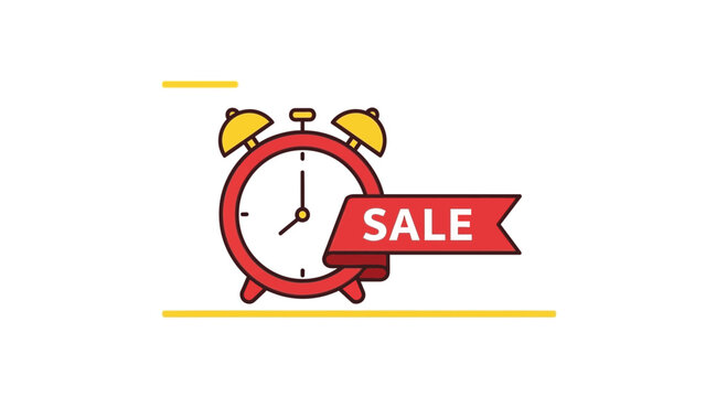 Sale Alarm Clock - Limited Time Offer, Discount, Promotion, Marketing